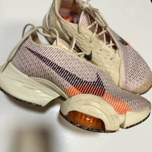 Nike Air Zoom Superrep Sneakers in Cream and Orange